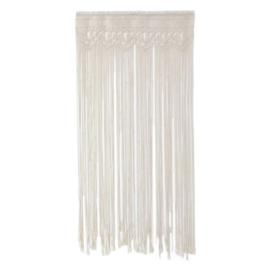 Панно декоративное из макраме Бохо Занавес - Фото миниатюра 1