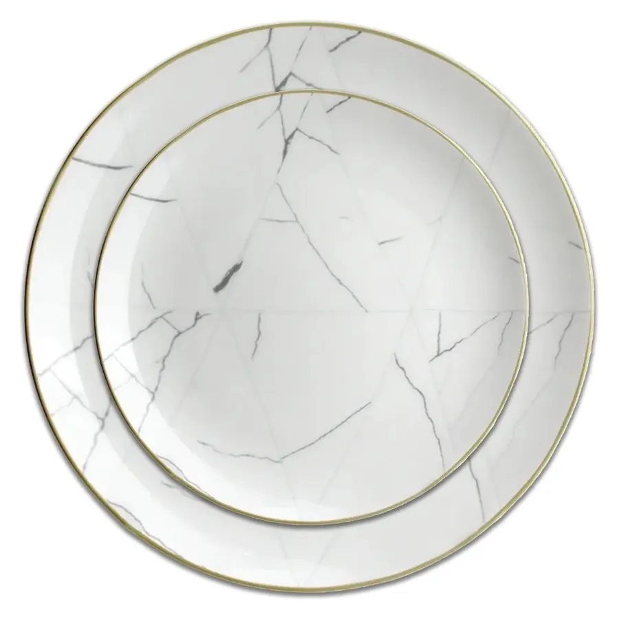 Сет порционных тарелок Мрамор - Фото миниатюра 1