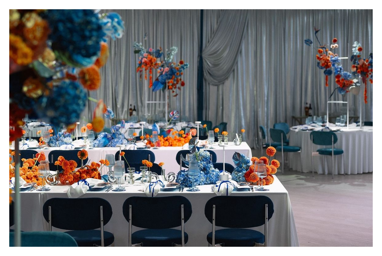 Стул Модерн Серебро, Глубокий синий