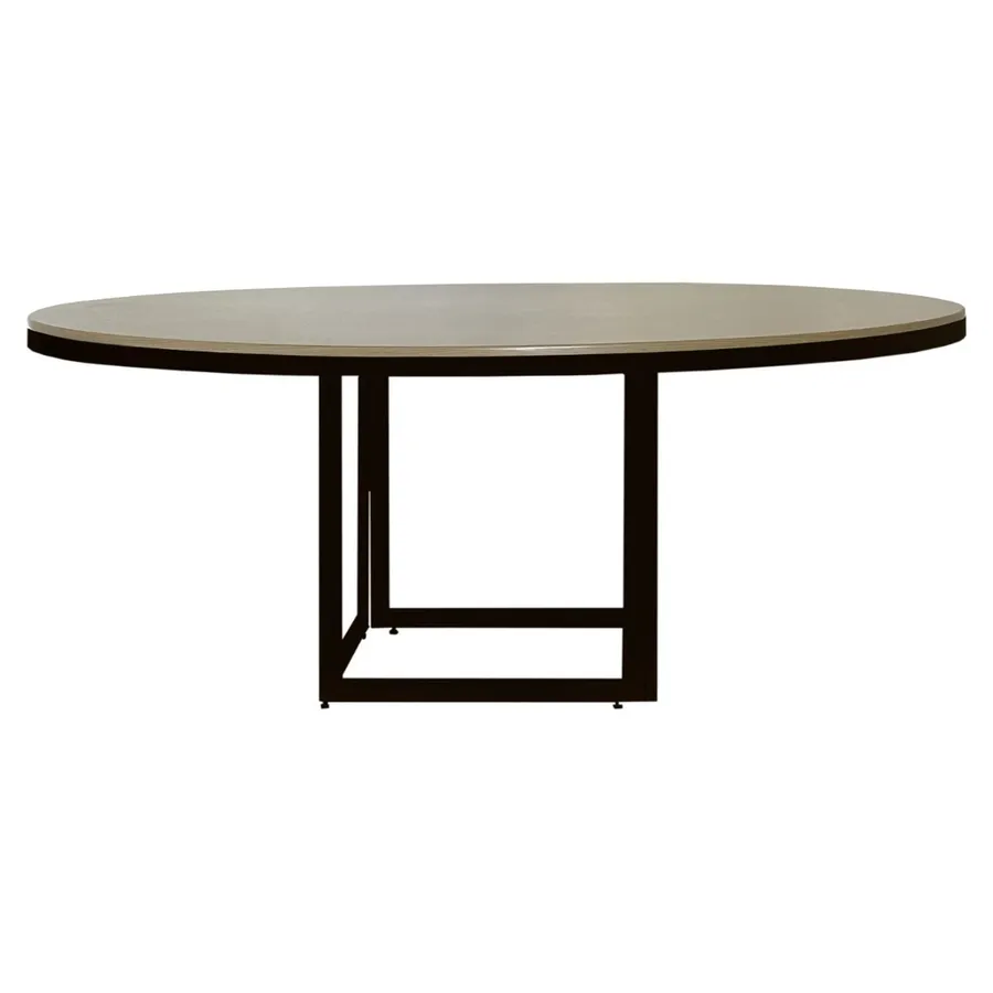 Стол Корнерс круглый, нат.дерево + перекрас металла в любой цвет - Фото миниатюра 5