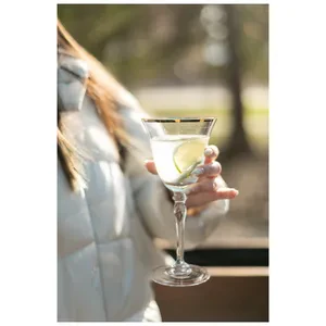 Бокал Хлоэ с золотой каймой, 300 мл - Фото 3