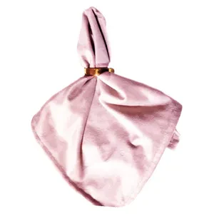 Салфетка велюр, светло-розовая - Фото 2