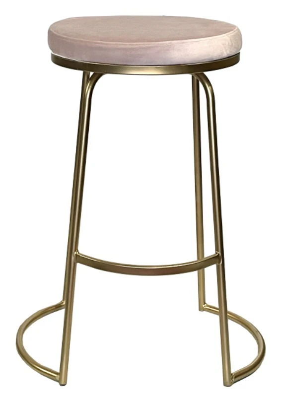 Стул барный Модерн Сэддл Розовый кварц (любой оттенок каркаса)