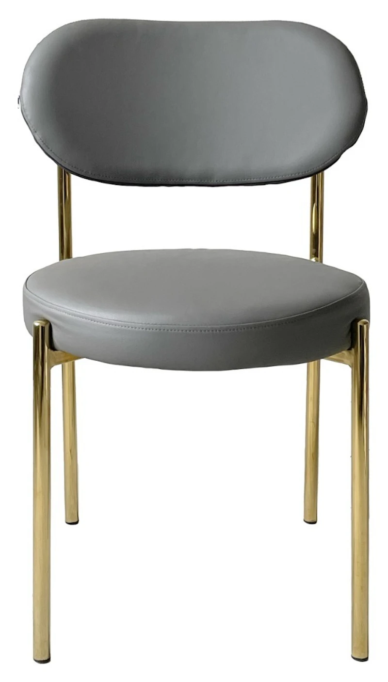 Стул Модерн Золото База, серый (ЭКО-КОЖА)