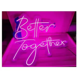Неоновая надпись "Беттер Тугезер" (Вместе лучше) - Фото 3