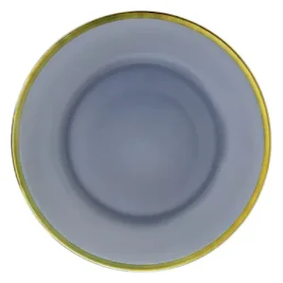 Сервировочная тарелка Лоллипоп Серый дымок матовая