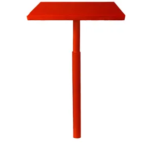 Стол коктейльный Твист Прямоугольный С, Красный бархат + Малиново-красный (телескопическая нога) - изображение 2