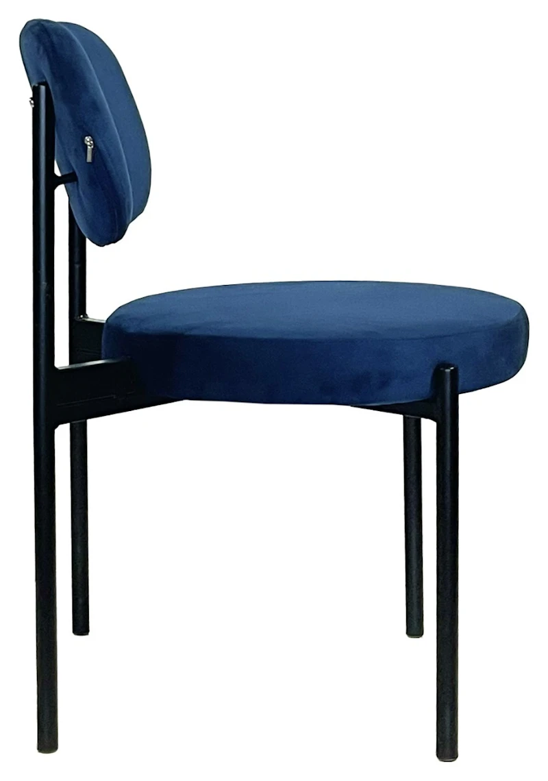 Стул Модерн Черный, Глубокий синий