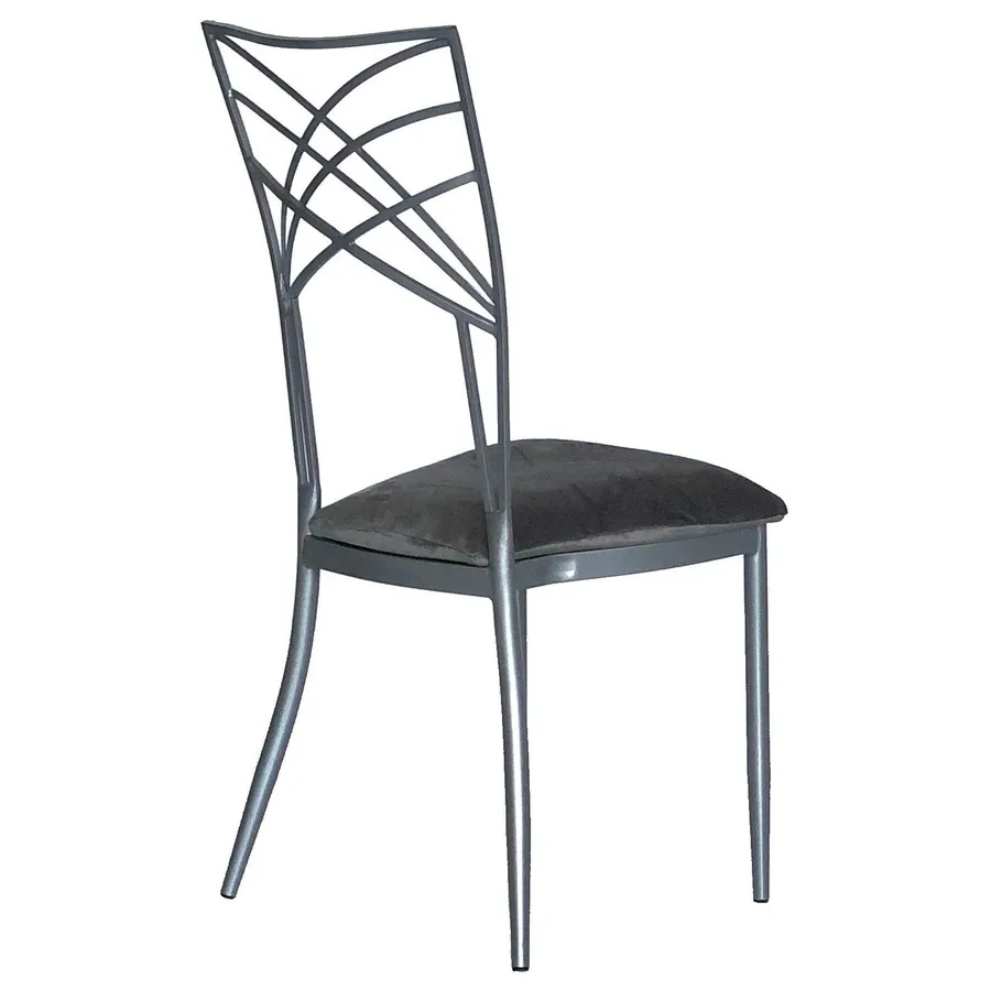 Стул Хамелеон, серебряный (велюр), серый - Фото миниатюра 2