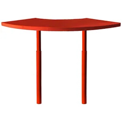 Стол коктейльный Твист Змейка С, Красный бархат + Малиново-красный (телескопическая нога) - изображение 2