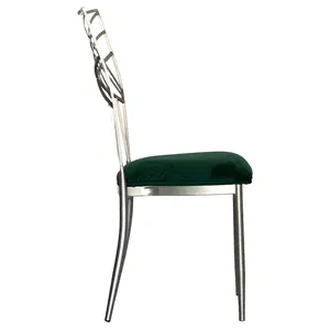 Стул Хамелеон Серебро, велюр изумрудный - Фото 3