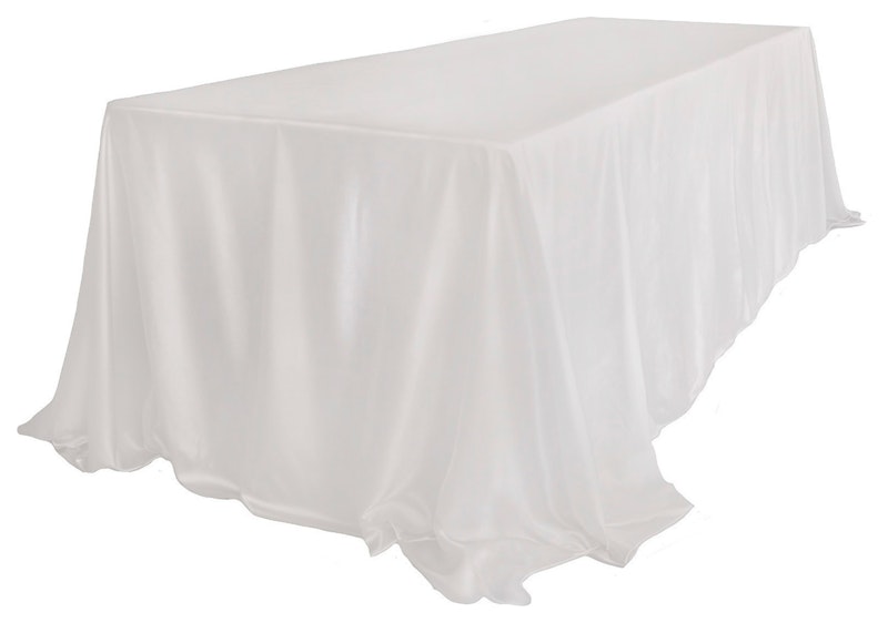 Скатерть велюр, прямоугольная, молочная ХЛ