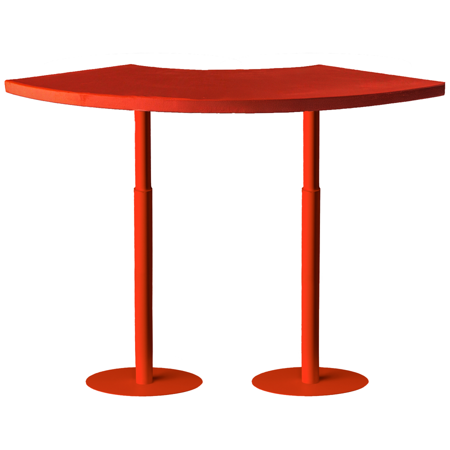 Стол коктейльный Твист Змейка С, Красный бархат + Малиново-красный (телескопическая нога) - Фото миниатюра 1