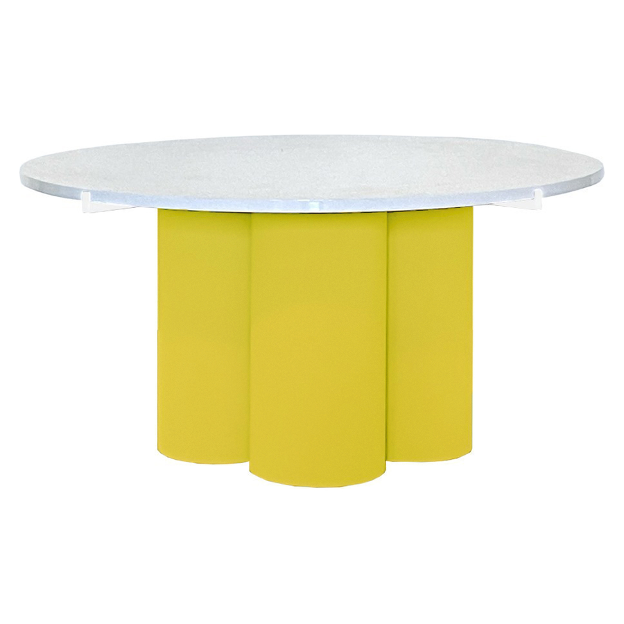 Журнальный столик Сквош, бифлекс, желтый - Фото миниатюра 1