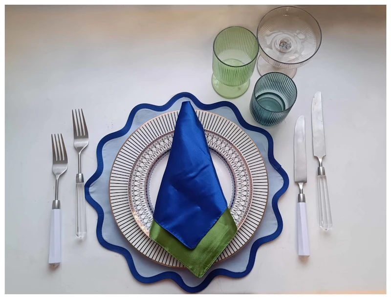 Салфетка-плейсмат Сквош, Гжель