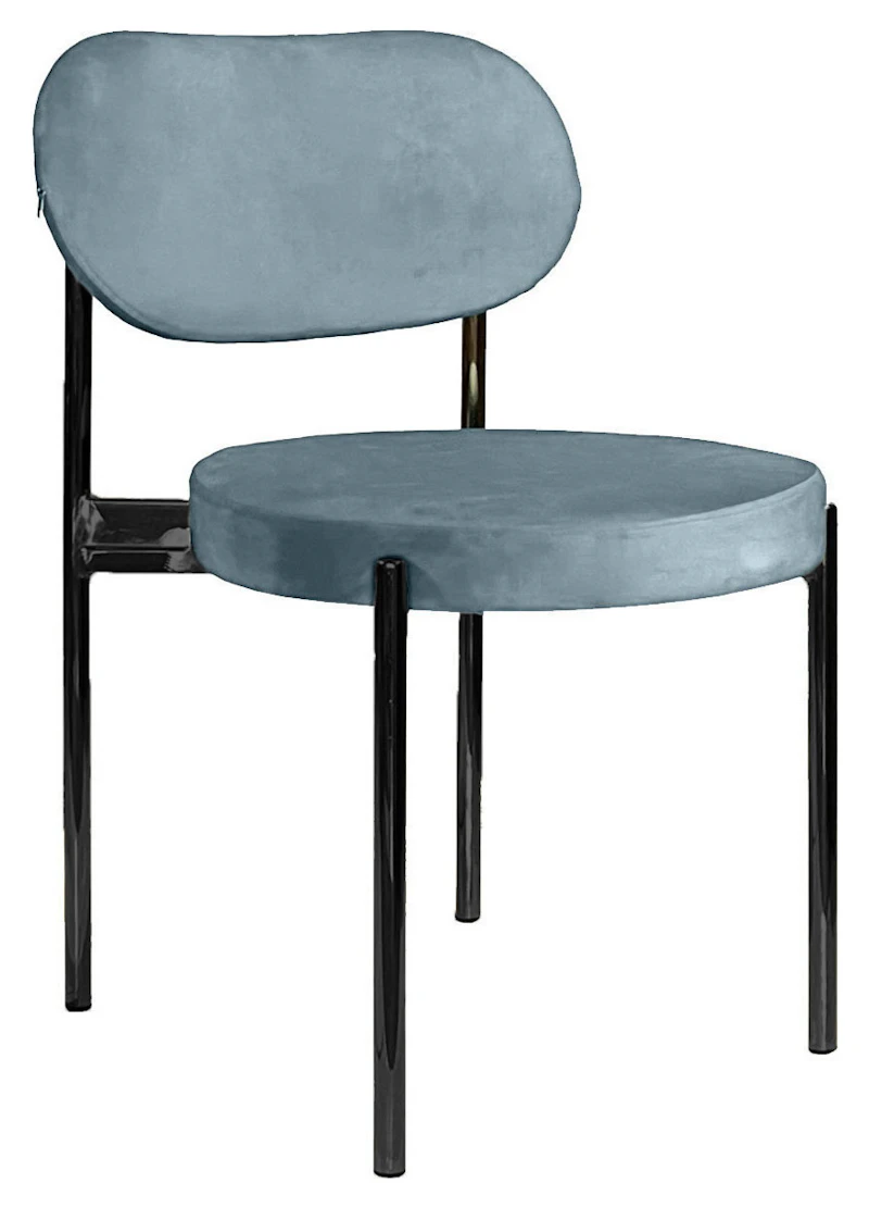 Стул Модерн Черный, серо-голубой
