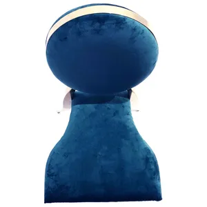 Стул Вашингтон Золото, велюр сапфировый - Фото 3