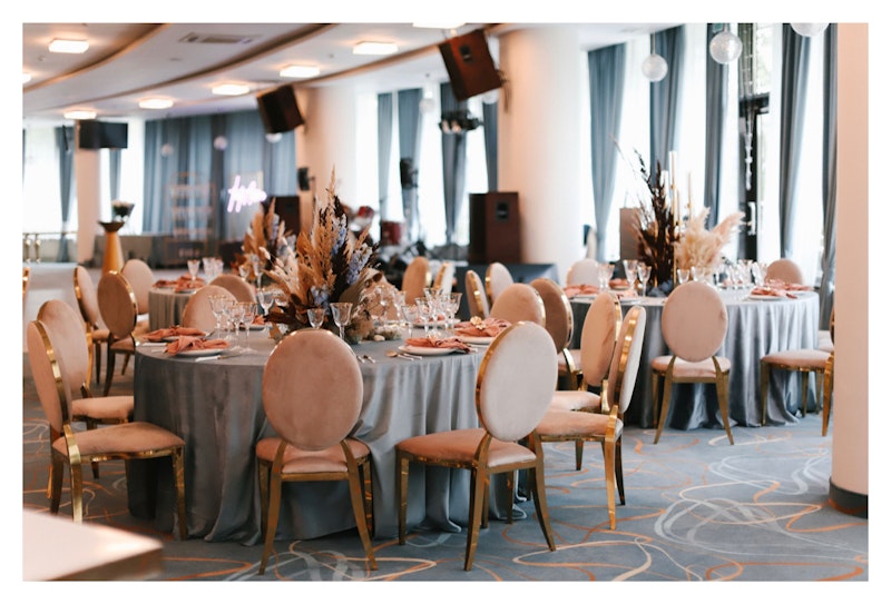 Скатерть велюр, круглая, серо-голубая