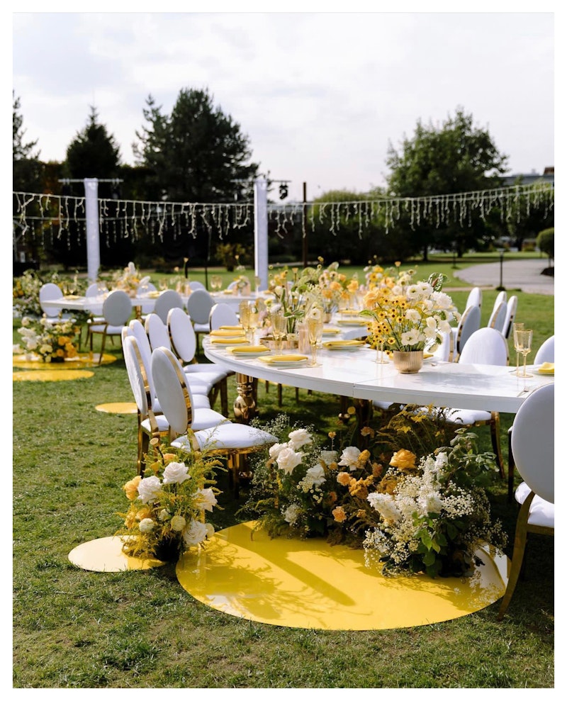 Стол-змейка Серпент Гигант, 1 модуль (золото/серебро)