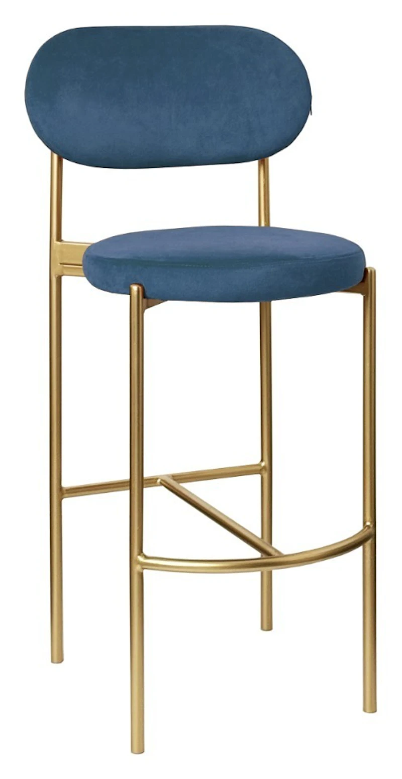 Стул барный Модерн Комфи Морская волна (любой цвет каркаса)