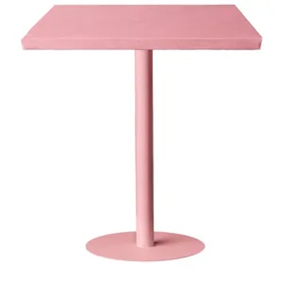 Стол коктейльный Твист Прямоугольный С, Розовая помада + Куколка (телескопические ноги) - изображение 2
