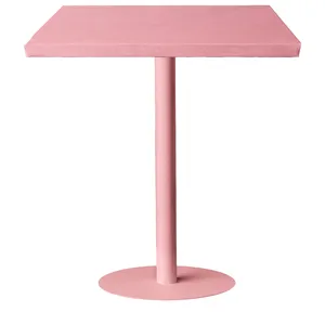 Стол коктейльный Твист Прямоугольный С, Розовая помада + Куколка (телескопические ноги) - изображение 2
