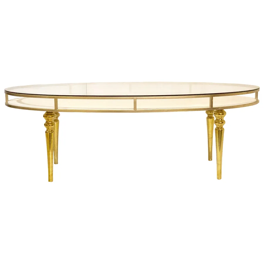 Стол-президиум Аполло Барокко, золото - Фото миниатюра 1