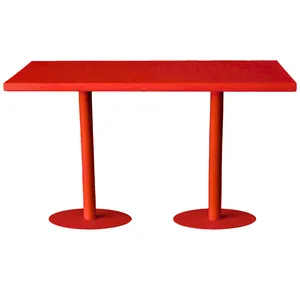 Стол коктейльный Твист Прямоугольный М, Красный бархат + Малиново-красный (телескопическая нога) - изображение 3