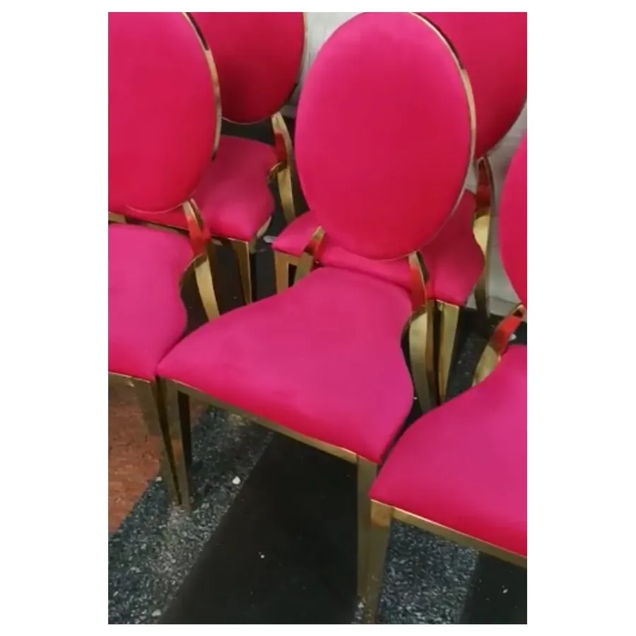 Стул Вашингтон Золото, велюр малиново-красный - Фото миниатюра 3