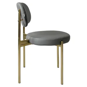 Стул Модерн Золото База, серый (ЭКО-КОЖА) - Фото 3