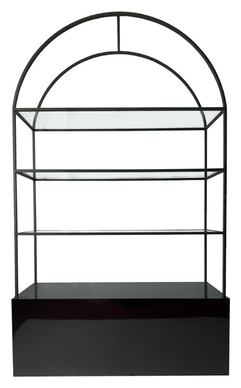 Стеллаж Арчи Черный+ Черная тумба