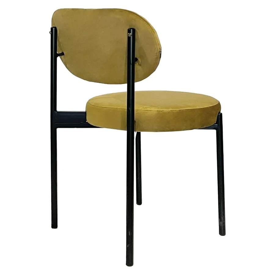Стул Модерн Черный, Золотая охра - Фото миниатюра 4