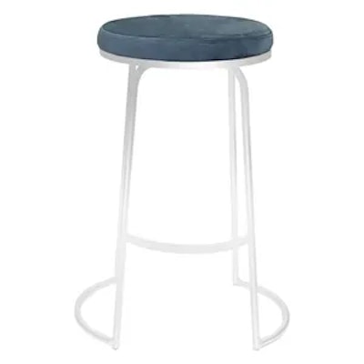 Стул барный Модерн Сэддл серо-голубой (любой оттенок каркаса) - изображение 4