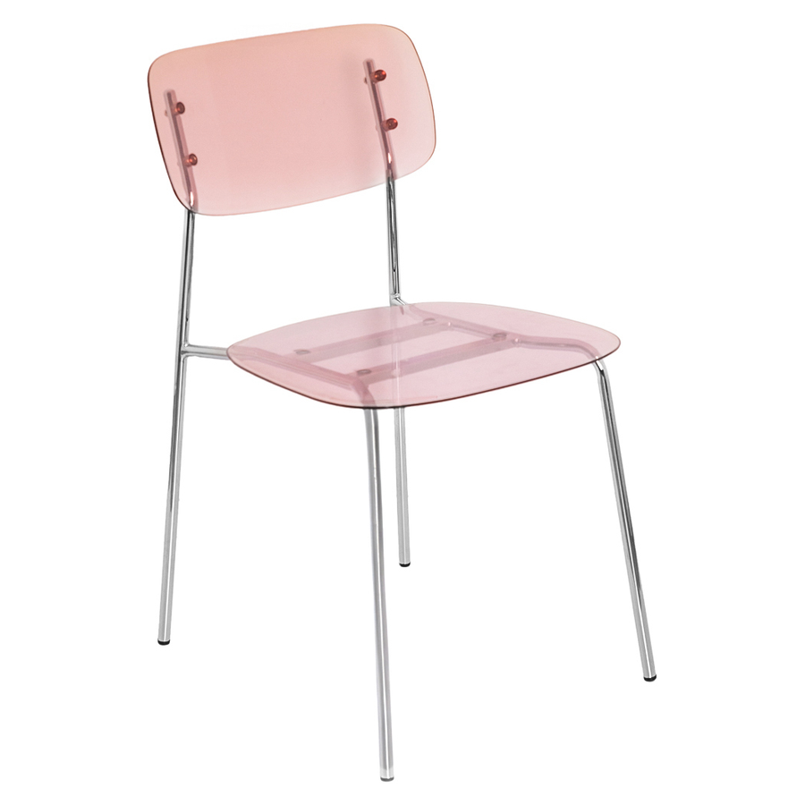 Стул Призм Серебро, Розовые очки - Фото миниатюра 1