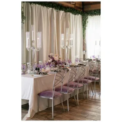 Стул Хамелеон серебро (велюр), сиреневый - изображение 3