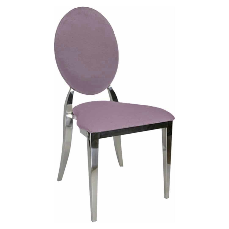 Стул Вашингтон Серебро, велюр сиреневый - Фото миниатюра 1
