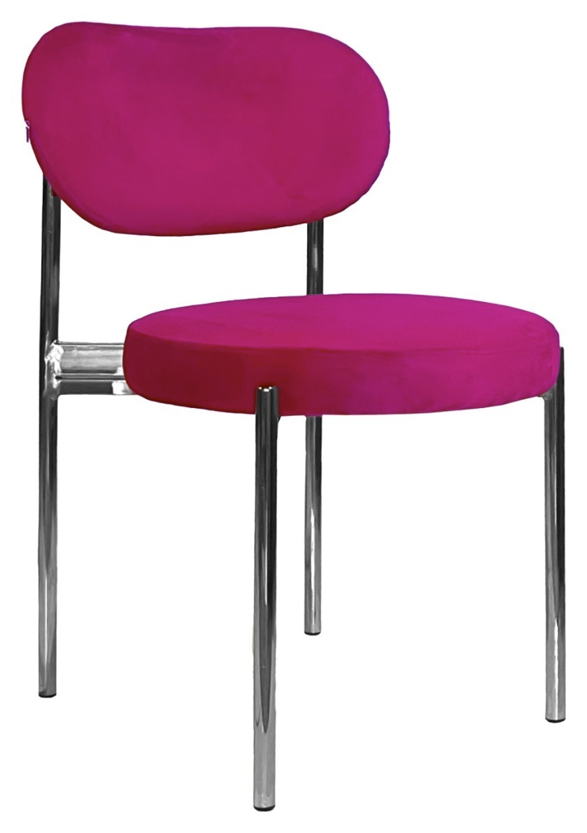Стул Модерн Серебро, Манящая фуксия