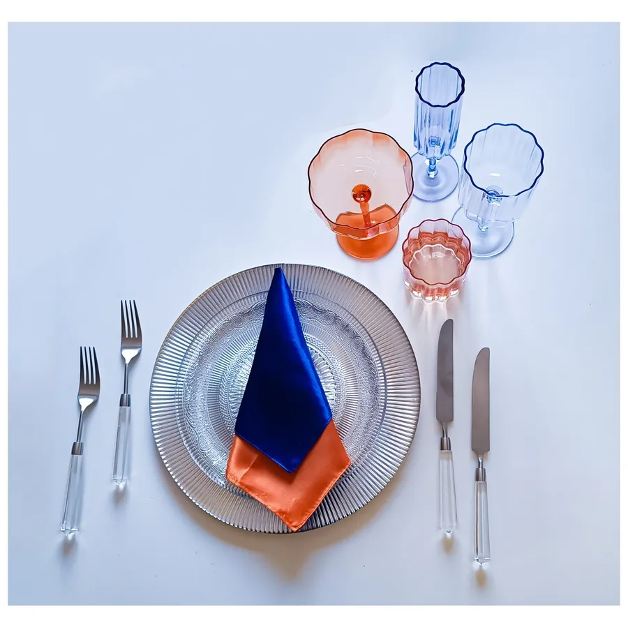 Салфетка двухсторонняя Кручу-верчу, Где уж нам!, сине-оранжевая - Фото миниатюра 7