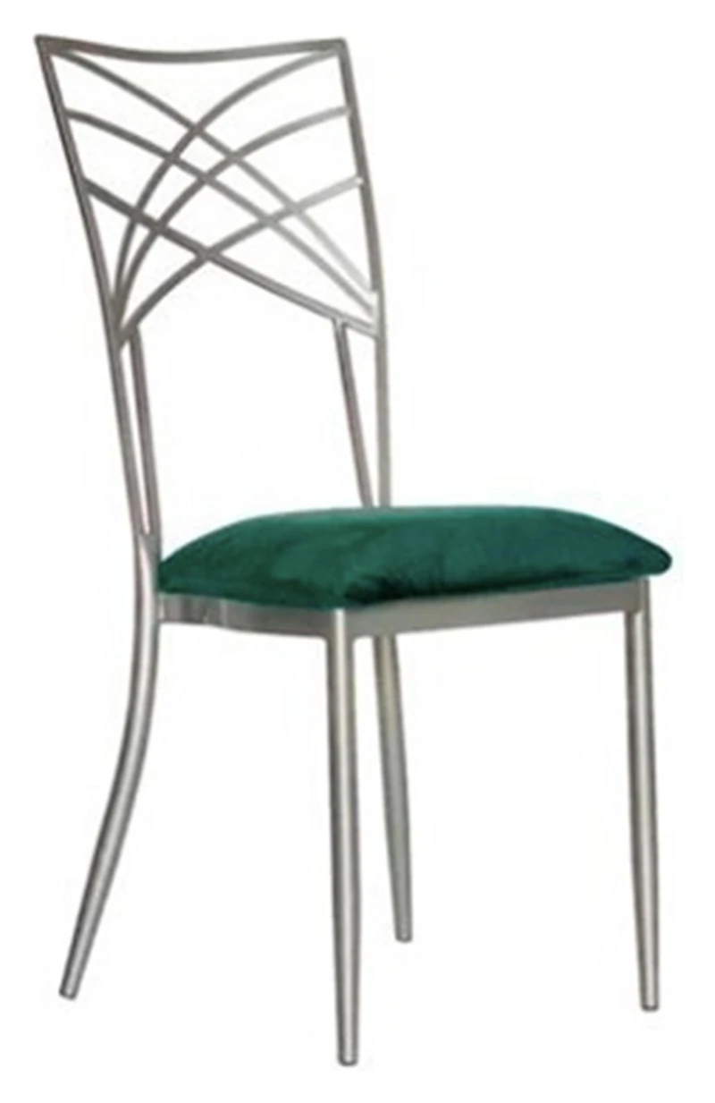 Стул Хамелеон Серебро, велюр изумрудный