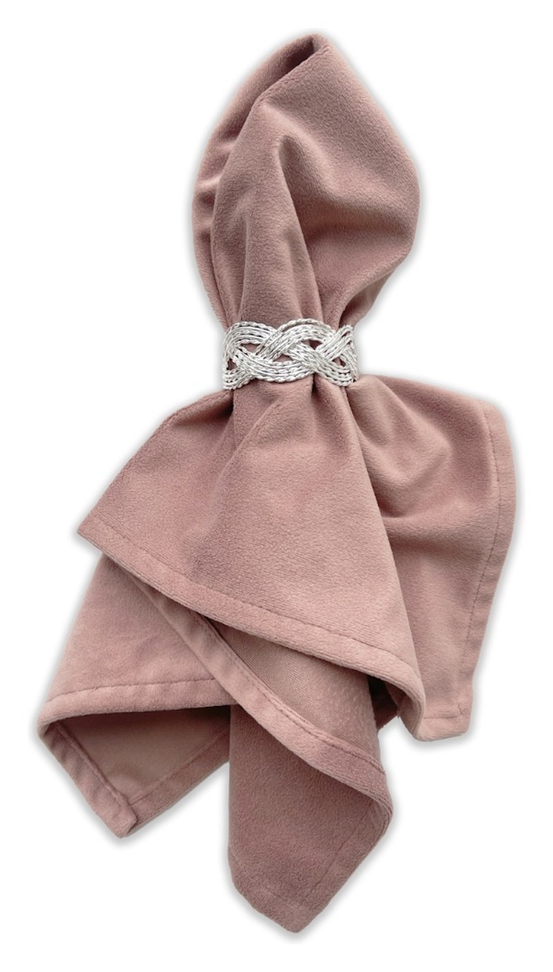 Кольцо для салфетки Кучеряшка Серебро