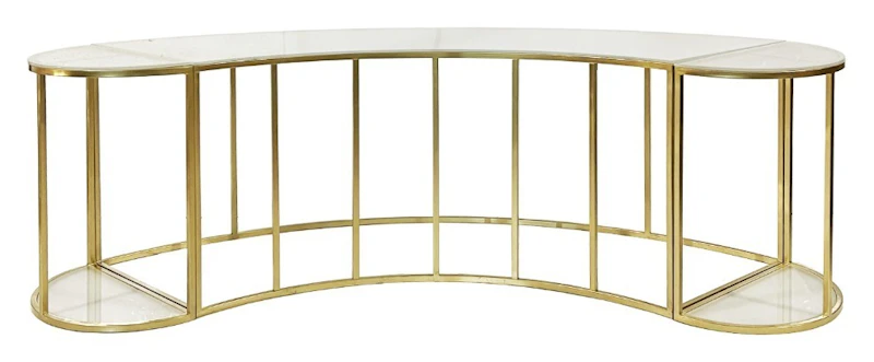 Стол-президиум Наутилус Серпент Хафмун с матовым стеклом