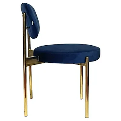 Стул Модерн Золото, Глубокий синий - изображение 2