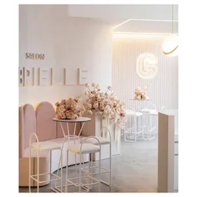 Коктейльный столик Песочные Часы Белый с круглой столешницей - изображение 2