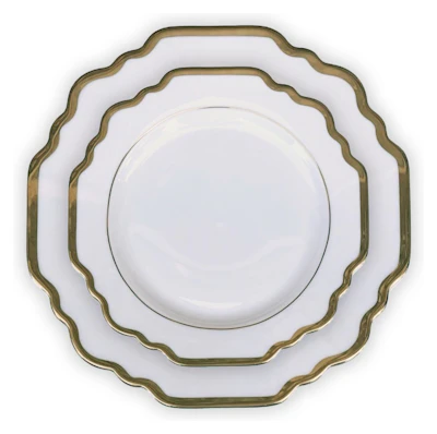 Сет порционных тарелок Анна, 27 и 23см диаметр