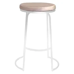 Стул барный Модерн Сэддл Розовый кварц (любой оттенок каркаса) - Фото 4