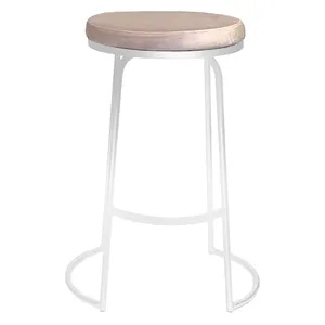 Стул барный Модерн Сэддл Розовый кварц (любой оттенок каркаса) - изображение 4