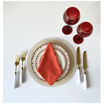 Столовые приборы Призм бело-золотые, сет 4 предмета - изображение 5