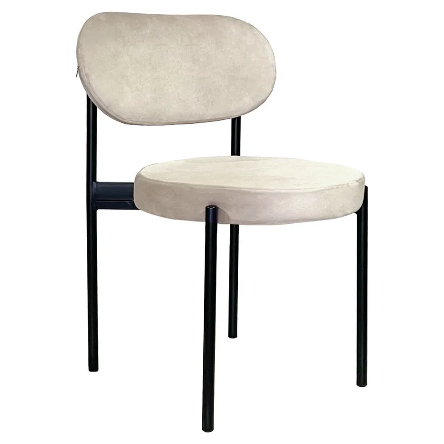 Стул Модерн Черный, Кремовый бисквит - Фото миниатюра 1