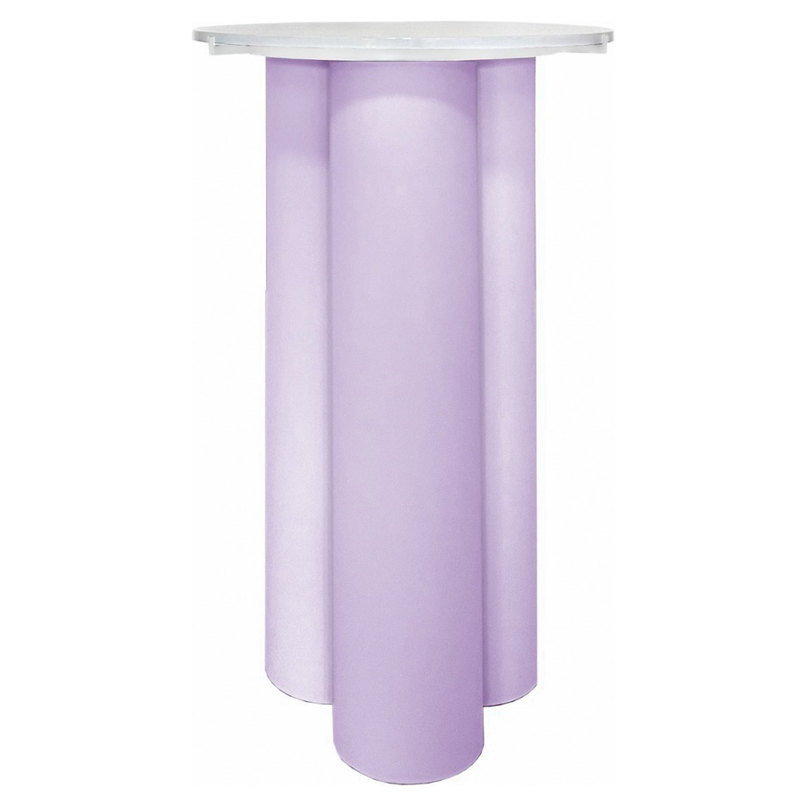 Коктейльный стол Сквош бифлекс, сиреневый с белой/черной столешницей - Фото миниатюра 1