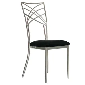 Стул Хамелеон серебро (велюр), черный - Фото 1